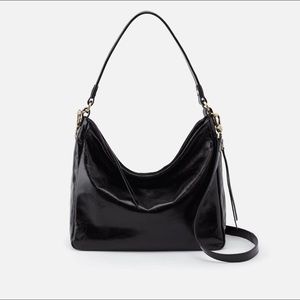 Hobo Black Genuine Leather Delilah
